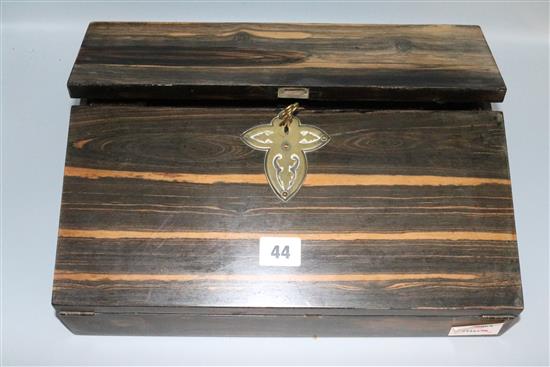 Victorian coromandel writing slope
